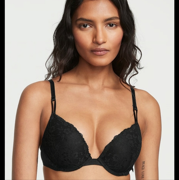 Victoria's Secret Sexy Tee Push Up Bra, Padded, BLACK New w/ Tags! - Picture 1 of 1